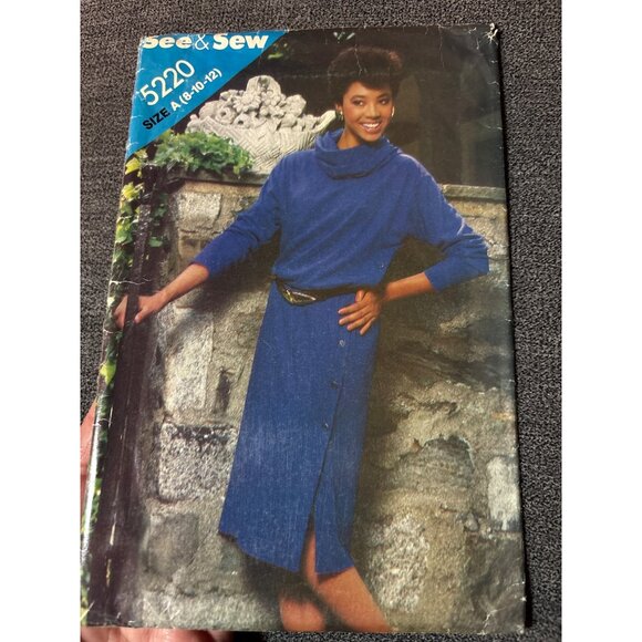 See & Sew 5220 Womens Dress Sewing Pattern Size 8-10-12 Uncut - Picture 4 of 4